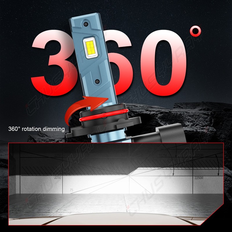 For Tahoe 2001-2006 2x LED Headlight Low Combo Bulbs 20000LM 9006/HB4 gallery