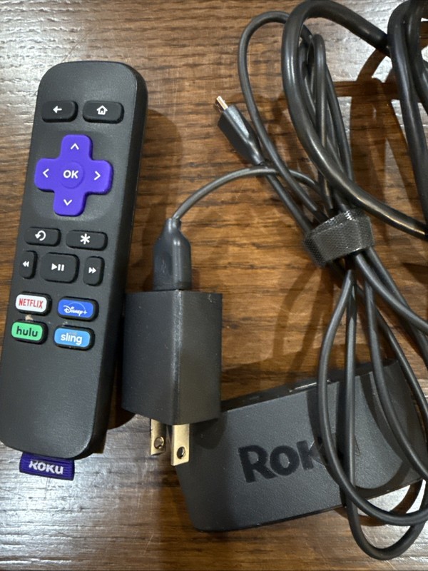 Roku Streaming Stick 4K 3820 HDR Dolby Vision Voice Remote w/ Cables