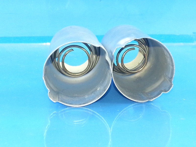 WOLLENSAK TYPE PLAIN 9 PIN TUBE SHIELD 2PCS 12AX7 12AT7 J SLOT TS103U02 B9A WHT gallery