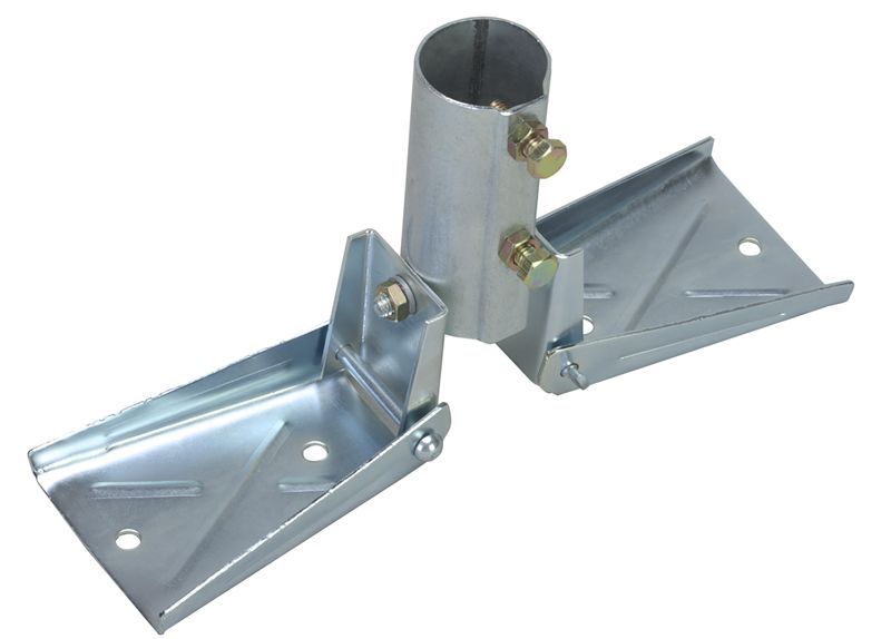 Heavy Duty Roof Mount for Masts up to 1-1/2″ OD – EZ 19 Antenna Mast Peak Mount
