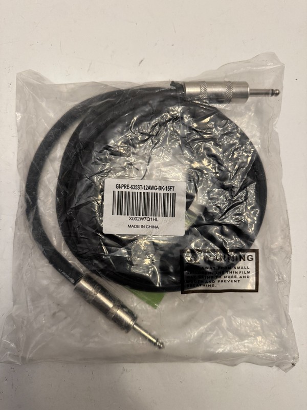 GearIt Premium Heavy Duty 12 AWG Speaker Cable w/ Banana Tip Plugs, 15′ Length