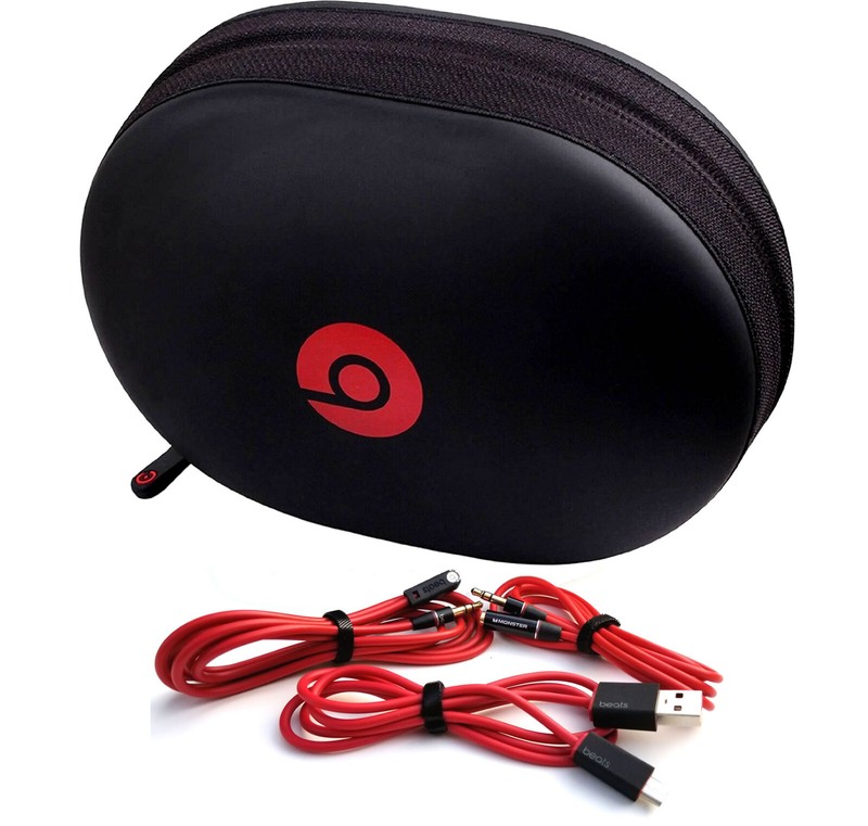 STUDIO 2 Hard Case/POUCH. Plus 3 Accessory CABLES for Beats STUDIO 2 Headphones