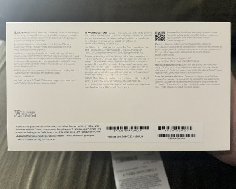 Meta Quest 3 512GB Sealed In Box With Receipt gallery