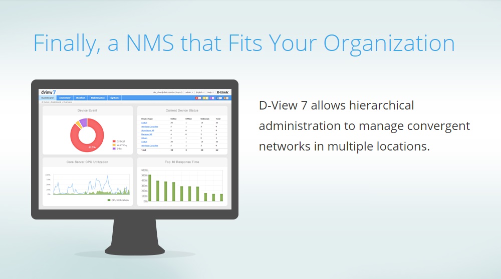 D-Link liberó D-View 7, la última versión de su software de gestión de redes.