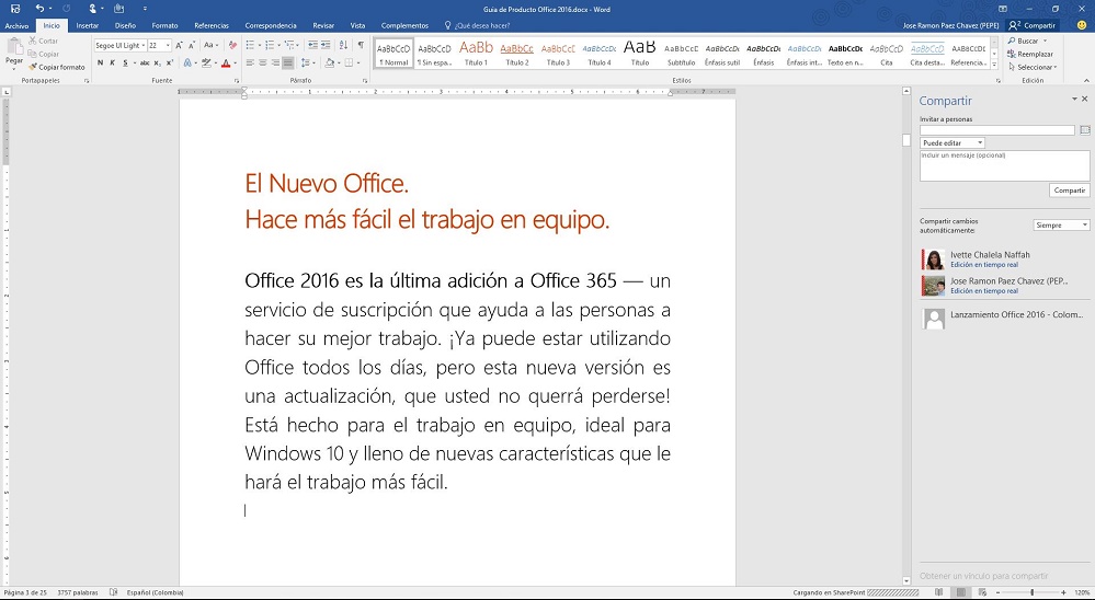 Microsoft libera mundialmente Office 2016