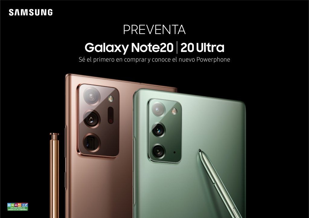 Preventa del Powerphone Galaxy Note20 y Note20 Ultra se inicia hoy