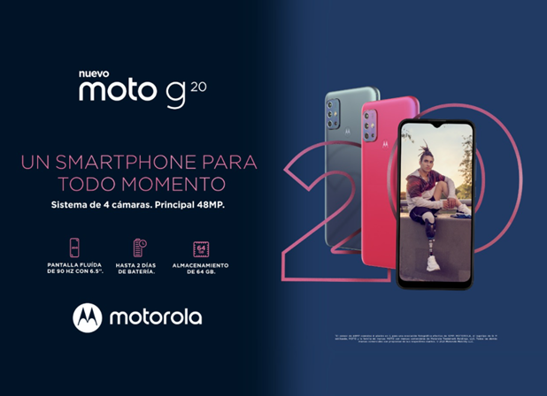 Llega a Chile el nuevo moto g20