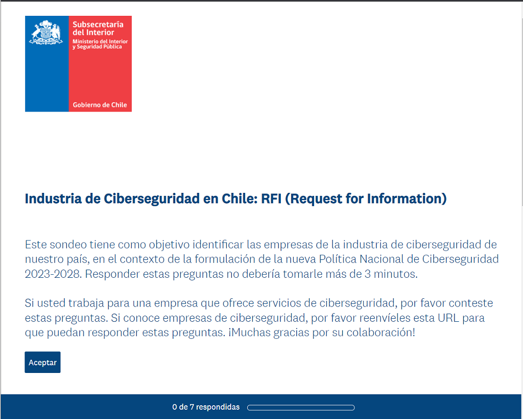 Coordinación Nacional De Ciberseguridad Lanza Rfi Sobre Industria De