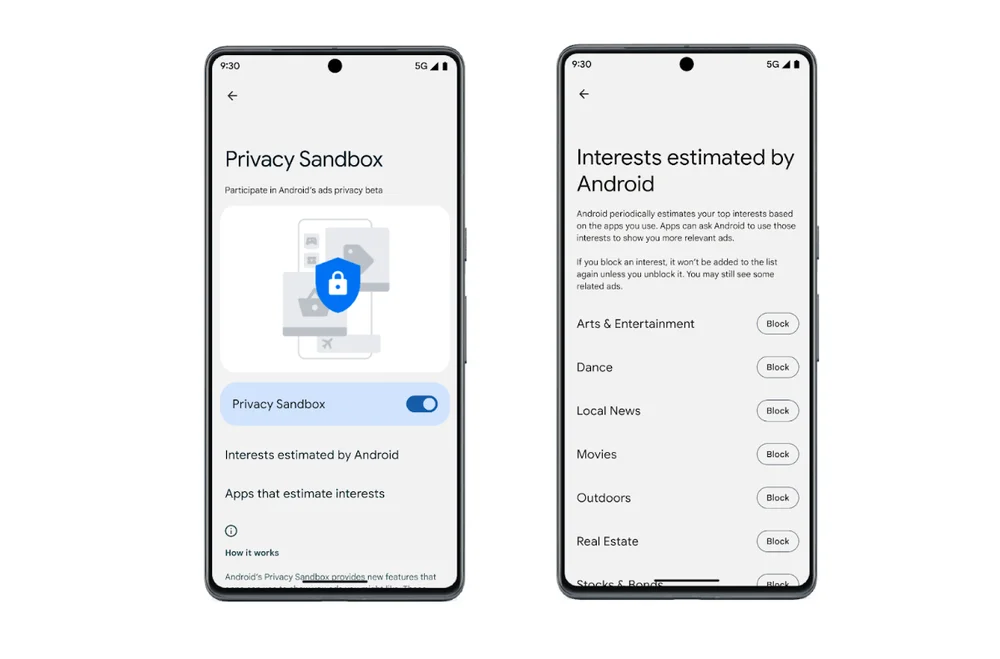 Ya se puede probar versión beta de Privacy Sandbox de Google en Android