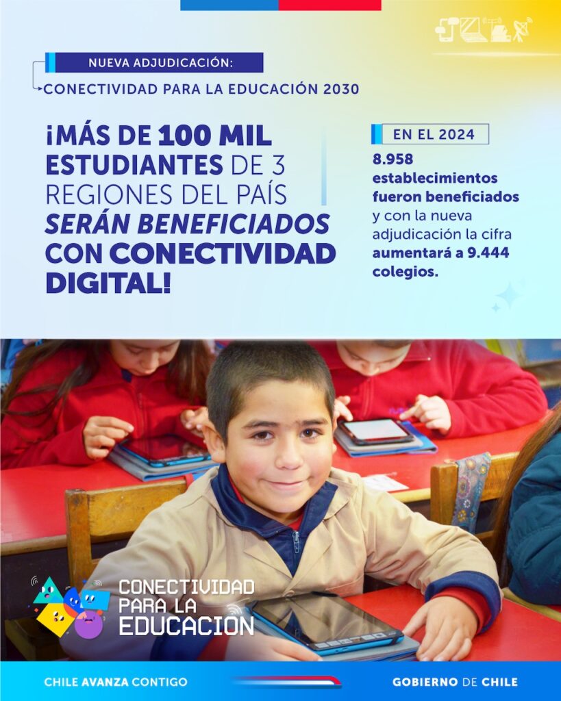 Conectividad para la Educación: Con un 100% de implementación del proyecto, Subtel anuncia que más de 400 escuelas contarán con conectividad digital