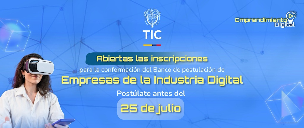Abiertas inscripciones para conformar el Banco de Postulación de Empresas de la Industria Digital